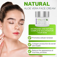 Anti Aging Retinol Cream for Face with Hyaluronic Acid, Vitamin C & E, Pure Aloe Vera Gel, Green Tea, Glycolic Acid – Retinol Eye Cream, Fine Line & Wrinkle Cream for Women & Men – 1.7 FL Oz