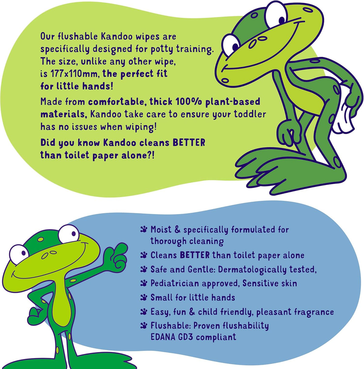 Kandoo Melon Sensitive Wipes | 12 Packs of 60 Wipes (12x60) | Total 720 Wipes