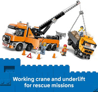 LEGO® City Heavy-Duty Recovery Tow Truck with Crane for Ages 8 and up