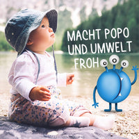 ProctyClean PopoLino Baby Mild Popo Foam Instead of Baby Wipes Cleaning Foam Vegan and Natural Cosmetics Popo Foam with Aloe Vera, Hamamelis, Bergamot and Vitamin E. Makes Bottom and Environment Happy