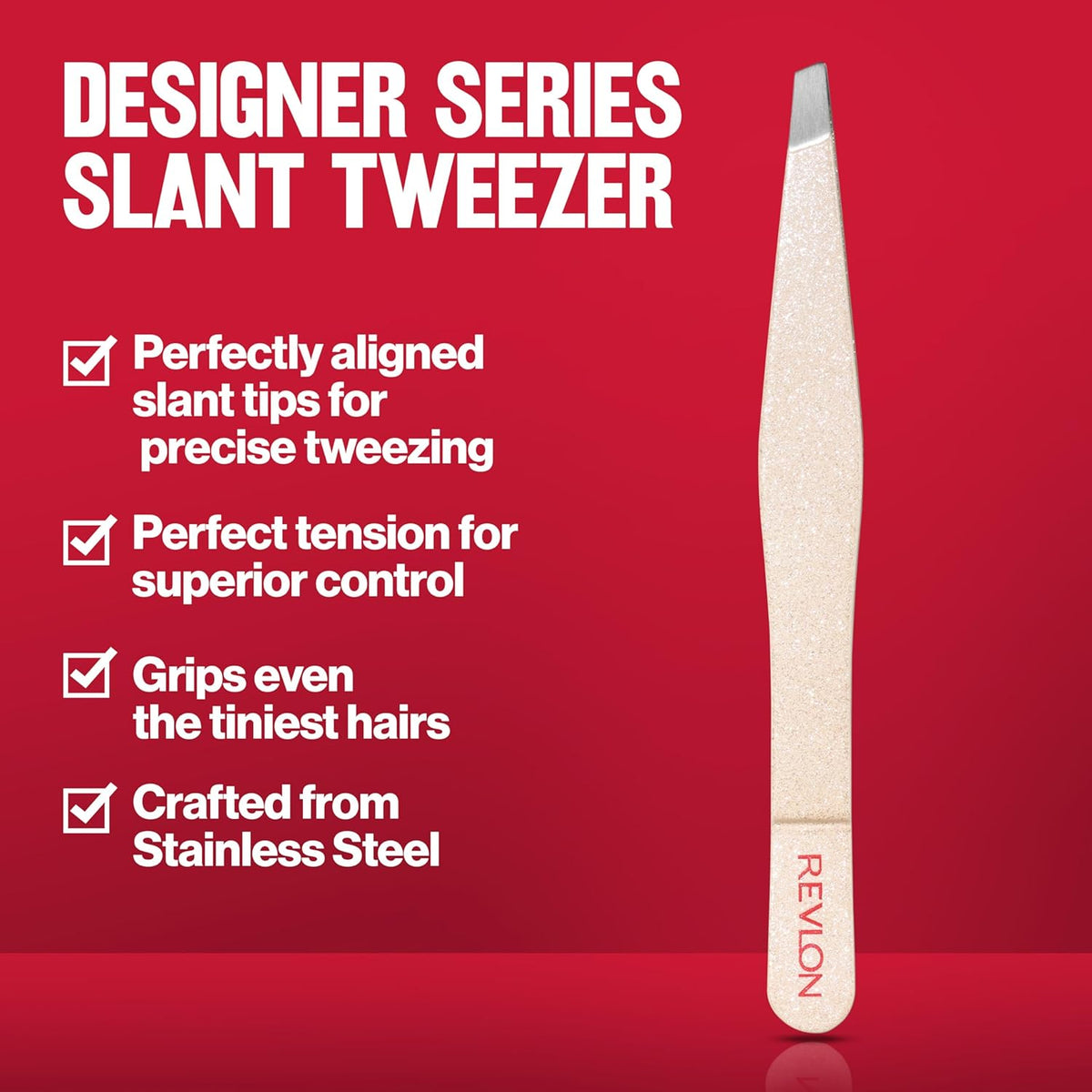 Revlon Designer Series Slant Tweezer, High Precision