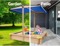 Keezi Kids Sandpit, Wooden Water Table Sand Pit