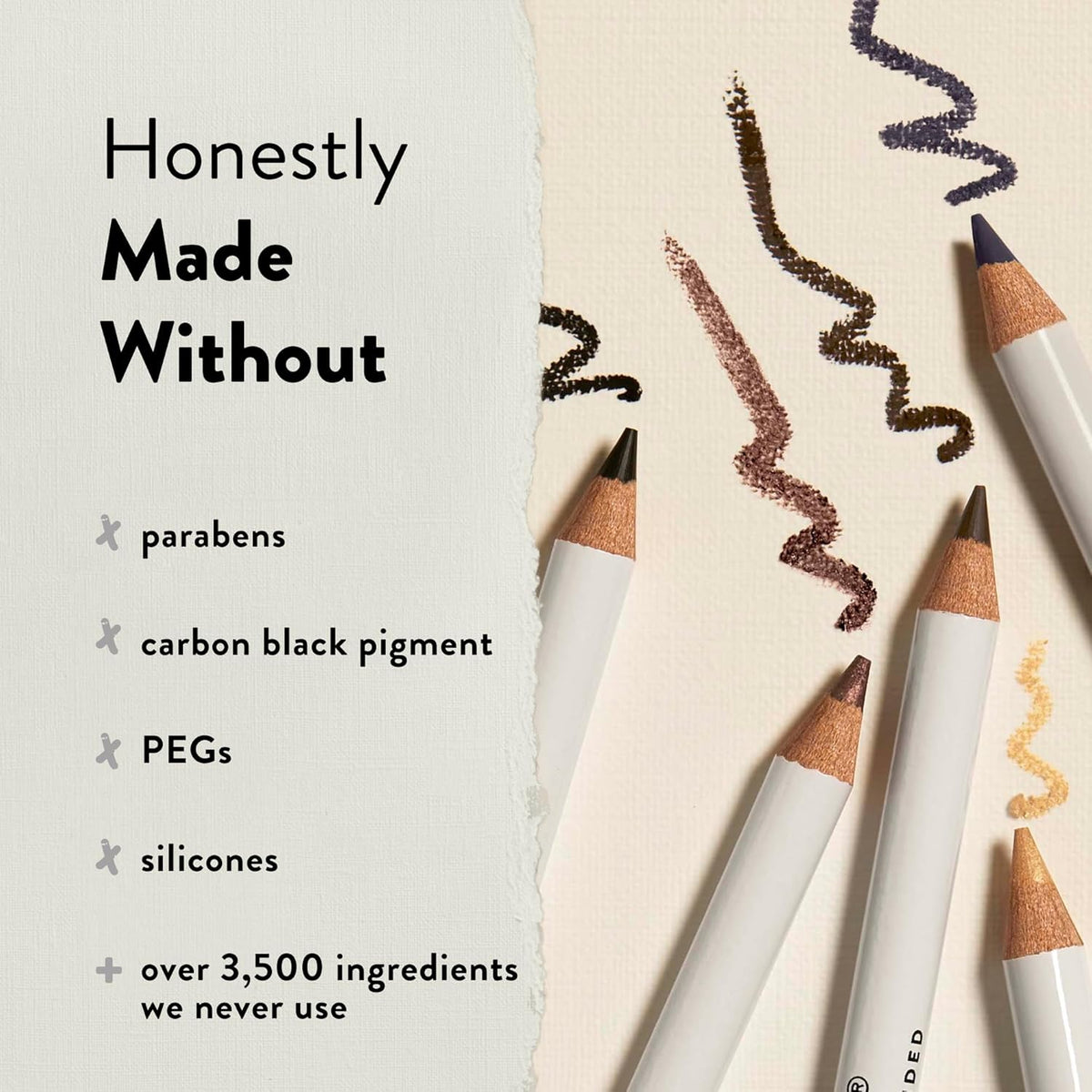 Honest Beauty Vibeliner Pencil Eyeliner Divine (Gold)| With built-in smudger, 0.038 Ounce
