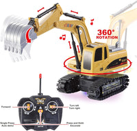 JOYIN 2 PCS Remote Control Construction Vehicle Toy Set