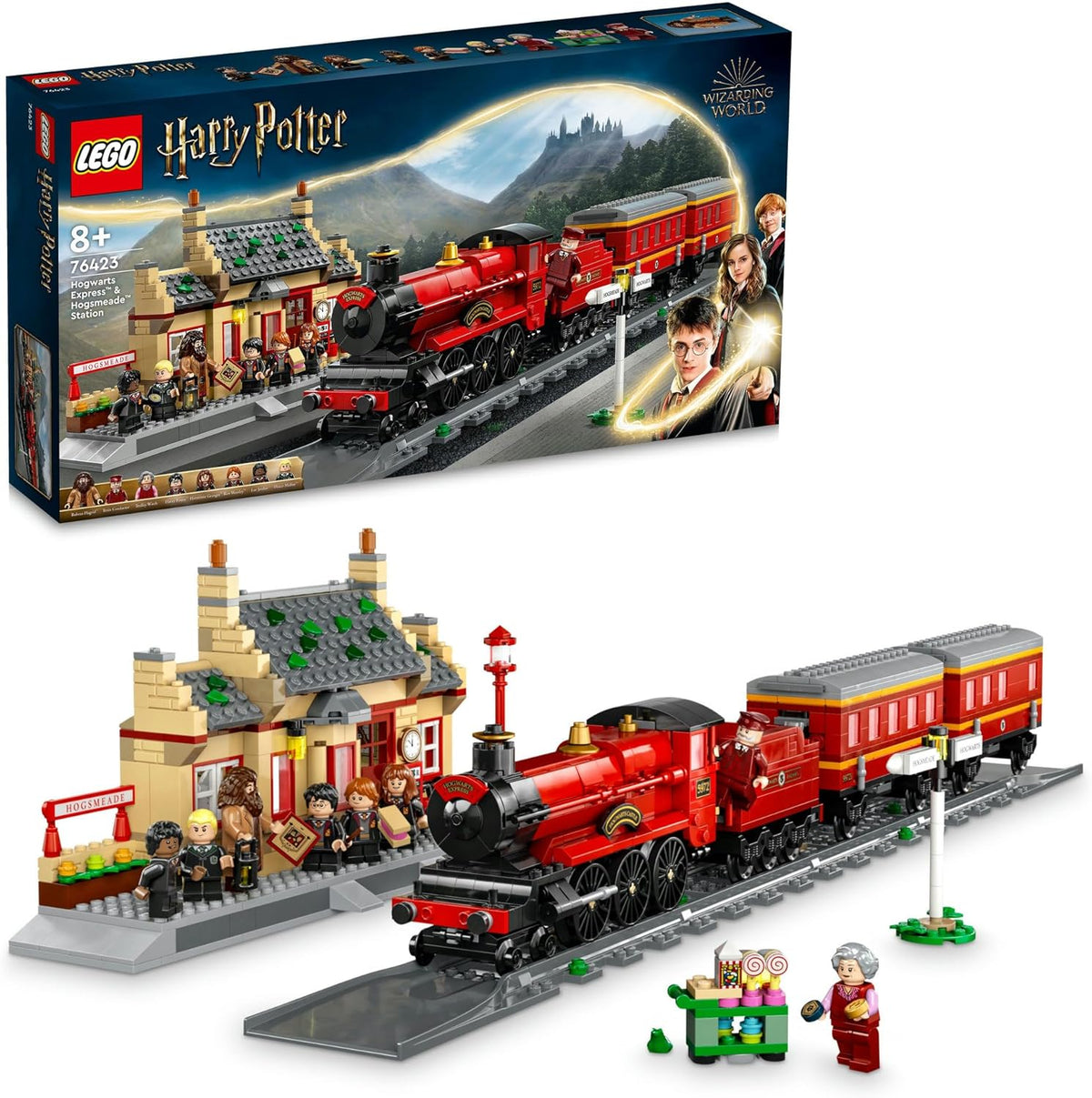 LEGO® Harry Potter™ Hogwarts Express™ & Hogsmeade™ Station 76423 Building Toy Set; Toys Idea for Fans Aged 8 and Up;