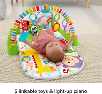 Fisher Price - Deluxe Kick & Play Piano Gym Green