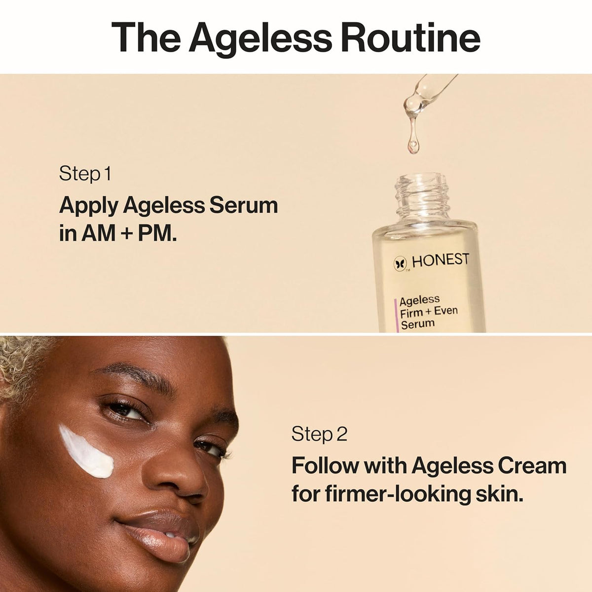 Honest Beauty Ageless Firm and Smooth Cream | Powered by Vegan Collagen and Elastin Polypeptides