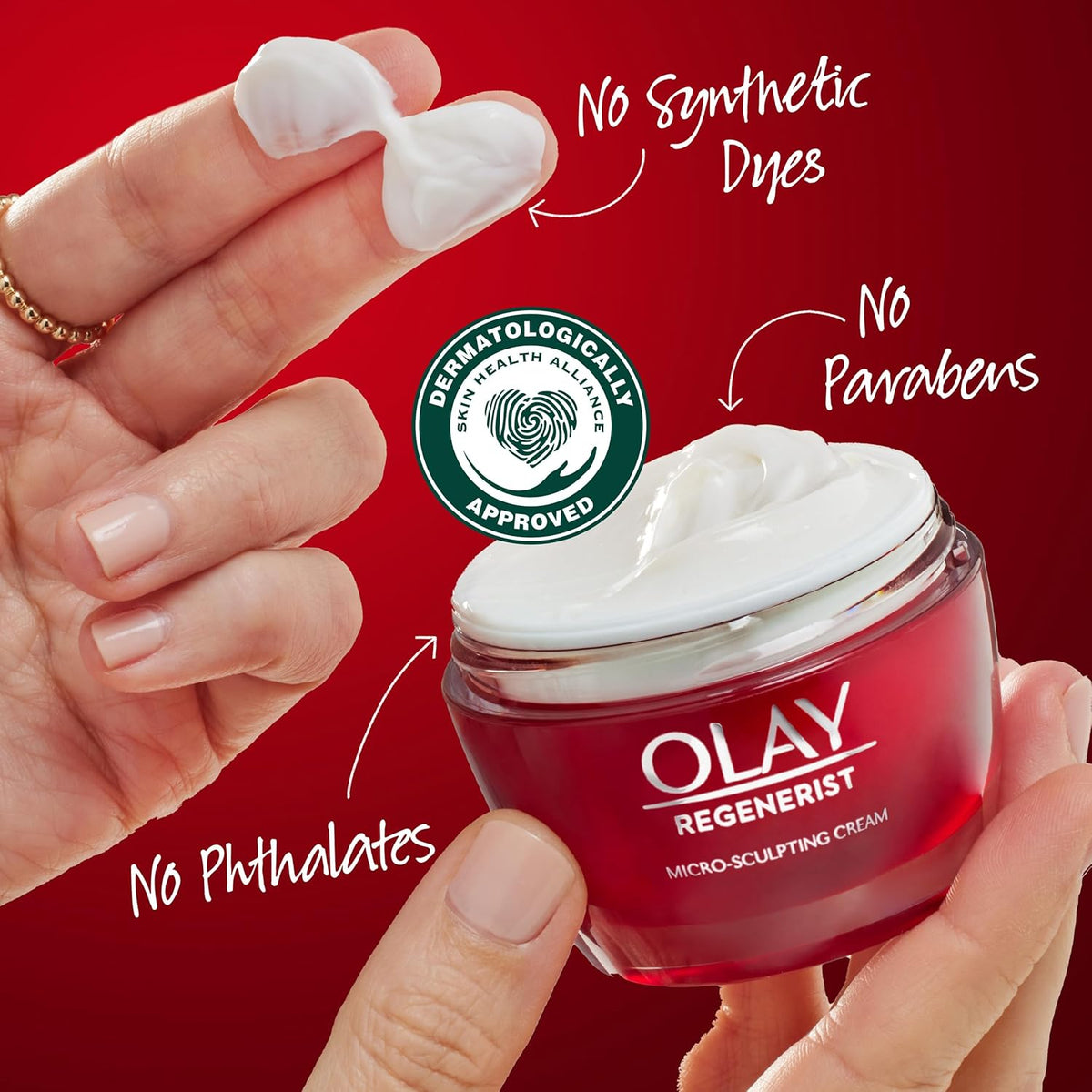 Olay Face Moisturizer - Hydrating, Anti-Aging, Anti-Wrinkle, Firming Skin Care 1.7 Oz