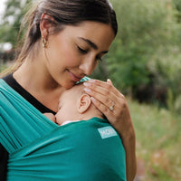 Moby Evolution Wrap Baby Carrier, Emerald