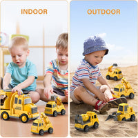 5-in-1 Construction Truck Toys for Boys and Girls Age 2 3 4 5 - Toddlers
