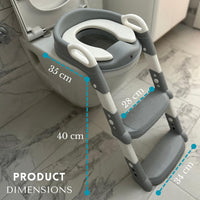 Baby Potty Training Seat,  (White/Grey)