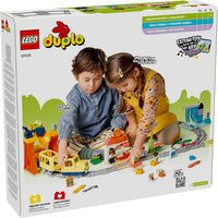 LEGO DUPLO Big Interactive Community Train Set, Toddler Learning Toy for 3+ Year Old Boys & Girls, Kids & Baby Toy with Lights, Sounds, 4 Figures and Train Tracks, Educational Montessori Toy 10428