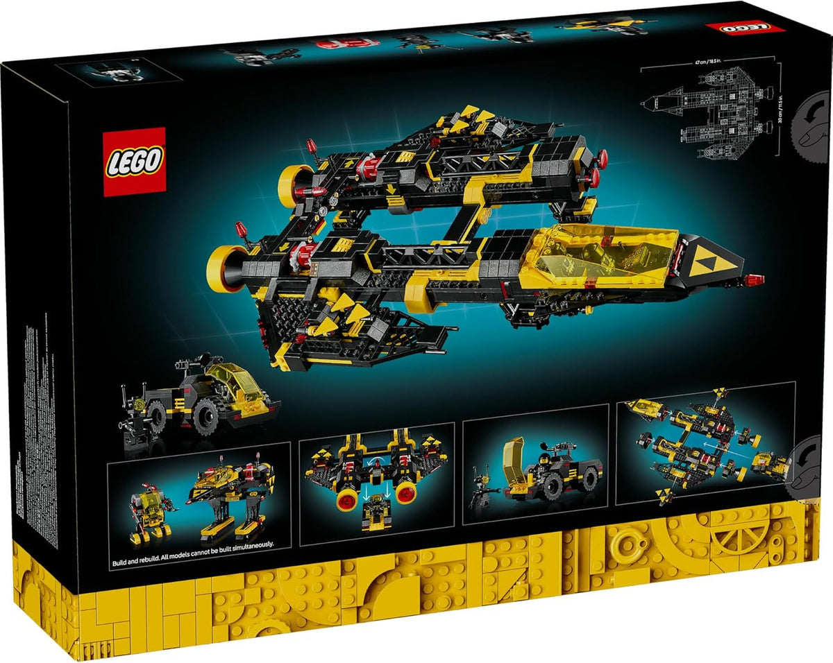 LEGO® Icons Blacktron Renegade 10355 Spaceship Model Building Kit for Adults,