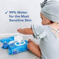 Curash Baby Wipes Variety Pack - 4 x 80 Count | Fragrance-Free, Simply Water, Aloe Vera & Chamomile, Vitamin E | Gentle & Hypoallergenic | Ideal for Sensitive Skin | Bulk Value Pack for Baby Care