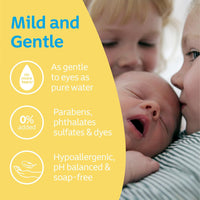 Johnson's Baby Top-To-Toe Gentle Newborn Cleansing Tear-Free Mild Baby Bath 500mL|Designed for newborns |Gently cleanses without drying