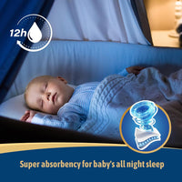 AIWIBI Ultimate Comfort Size 5 Overnight Nappies, Disposable Baby Nappy, (12-17 kg) 84 Count, Super Absorbent Night Time Protection