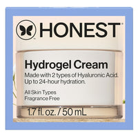Honest Beauty Hydrogel Cream with Hyaluronic Acid, Jojoba, + Squalane | Oil Free, Lightweight, Moisturizing | EWG Verified, Vegan + Cruelty Free | 1.7 fl oz