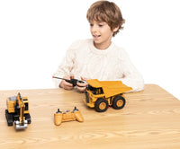 JOYIN 2 PCS Remote Control Construction Vehicle Toy Set