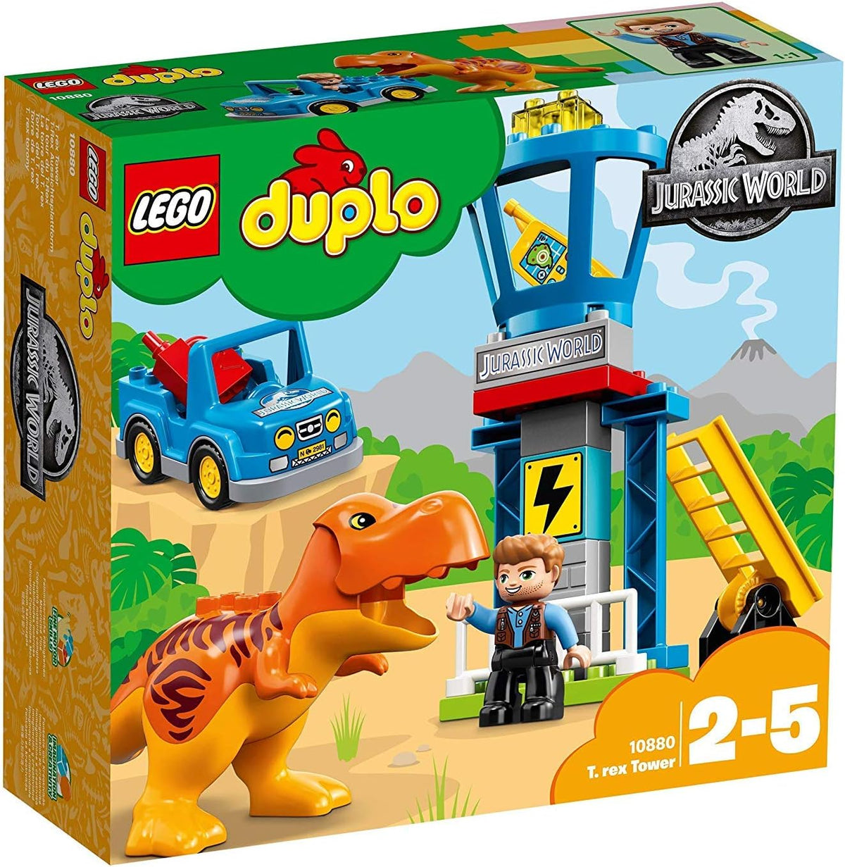 LEGO DUPLO Jurassic World T. rex Tower 10880 Playset Toys