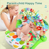 Baby Gym Play Mat, Play Piano Gym with Tummy Time Activity Mat