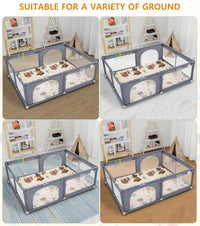 Extra Large Baby Playpen with Mat, ManKami 200 * 180cm