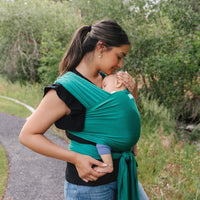 Moby Evolution Wrap Baby Carrier, Emerald