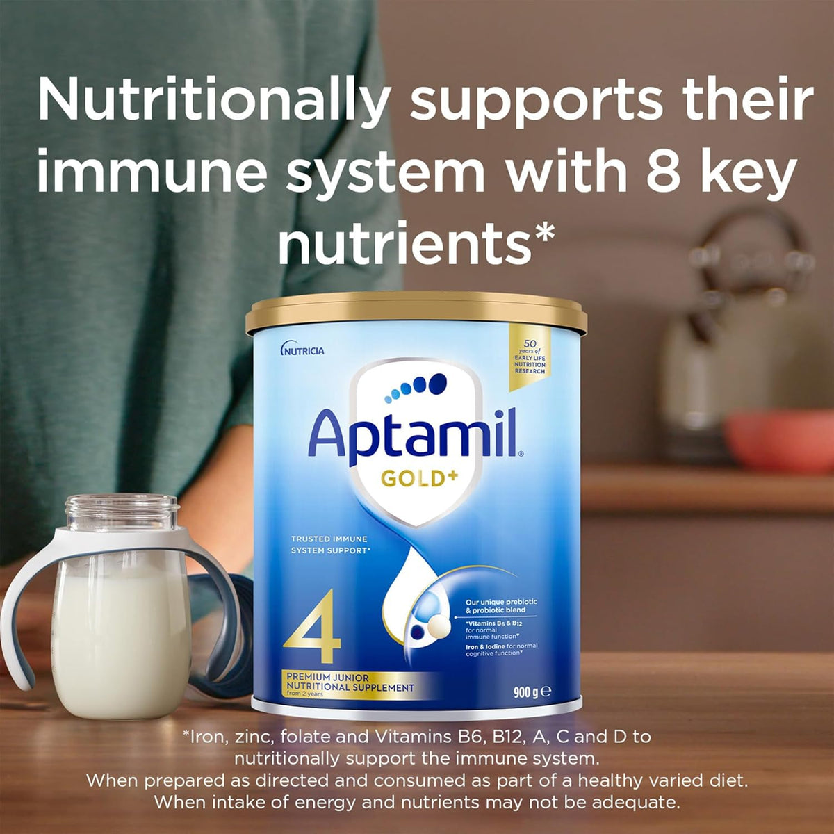 Aptamil Gold+ 4 Premium Junior Milk Drink,From 2 Years, 900g