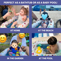 Mommy's Helper | Inflatable Under The Sea Baby Bathtub, Portable Bathtub Recommended Months 6 to 24