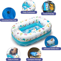 Mommy's Helper | Inflatable Under The Sea Baby Bathtub, Portable Bathtub Recommended Months 6 to 24