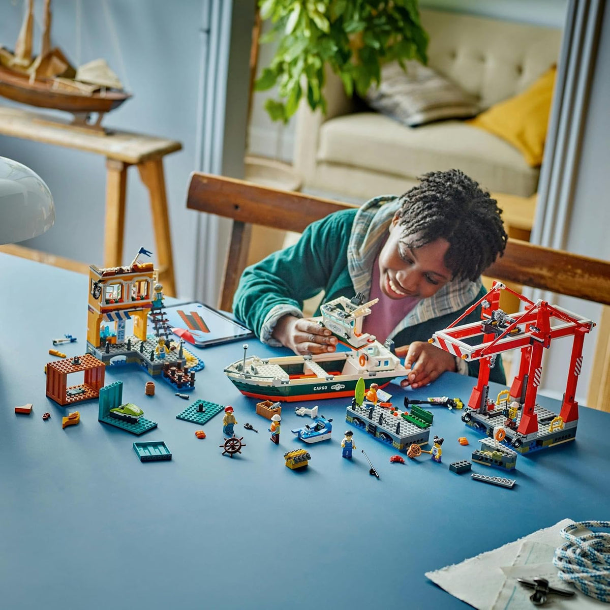 LEGO® City Seaside Harbour with Cargo Ship 60422 Toy