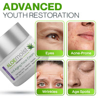 Anti Aging Retinol Cream for Face with Hyaluronic Acid, Vitamin C & E, Pure Aloe Vera Gel, Green Tea, Glycolic Acid – Retinol Eye Cream, Fine Line & Wrinkle Cream for Women & Men – 1.7 FL Oz