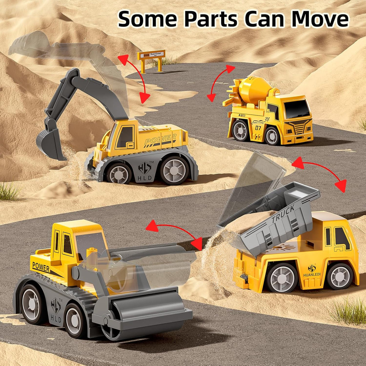 MSKOLER 200 Pieces Toy Car Tracks Sets for Kids 3-8 Years Old