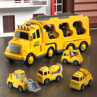 5 in 1 Construction Trucks Cars Toys for Toddlers 3-5