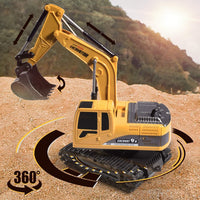 Remote Control Excavator Hydraulic Truck. 6 Channel Full Functional Rechargeable RC Toy