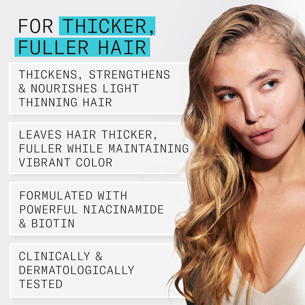 Nioxin Scalp + Hair Thickening System Kits | For Natural, Colored, & Damaged Hair with Light to Progressed Thinning | Strengthen & Boost Hair Density with Niacinamide & Biotin | 1 Month Supply