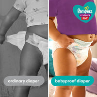 Pampers Diapers Size 7, 88 Count - Pampers Pull On Cruisers 360° Fit Disposable Baby Diapers with Stretchy Waistband, Packaging & Prints May Vary