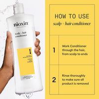Nioxin Shampoo & Conditioner Liter Duo Sets | Prepacks with Pumps Included | Systems 1-4 | For Natural, Colored, & Damaged Hair with Light to Progressed Thinning | Strengthen & Boost Hair Density