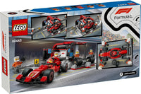 LEGO City F1 Pit Stop & Pit Crew with Ferrari Car Toy for 6+ Year Old