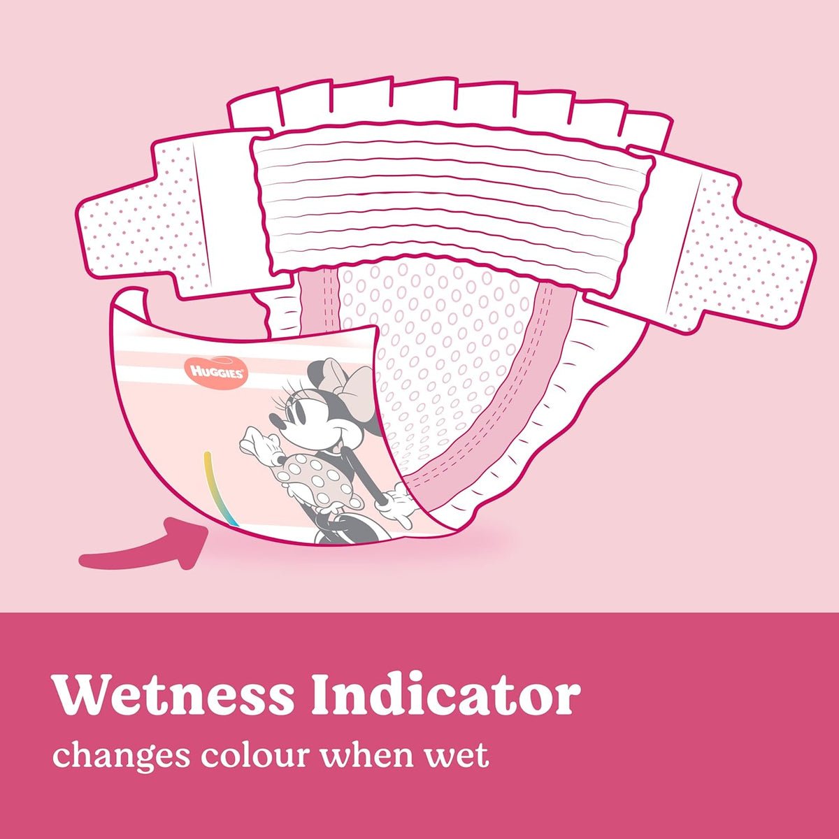 Huggies Ultra Dry Nappies Girls Size 3 (6-11kg) 180 Count - One Month Supply (Packaging May Vary)