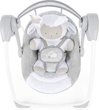 Ingenuity Comfort 2 Go Compact Portable 6-Speed Cushioned Baby Swing with Music