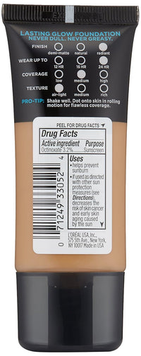 L’Oréal Paris Infallible Pro-Glow Foundation, Caramel Beige, 1 fl; oz. (Pack of 2)