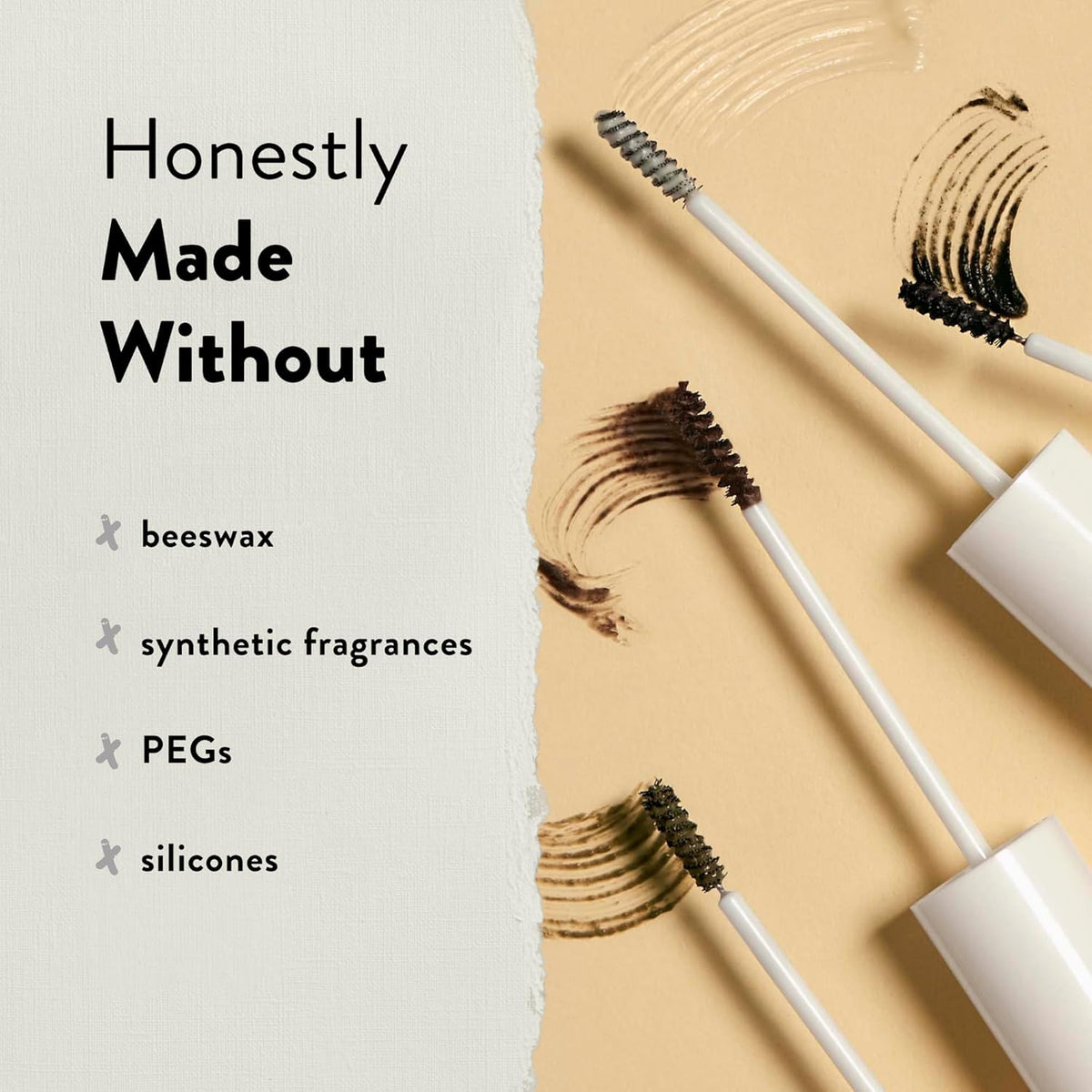Honest Beauty Honestly Healthy Brow Gel for Fuller Looking Brows | Soft Black, 0.05 fl oz