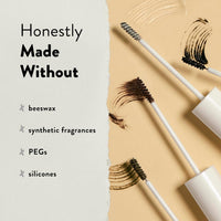 Honest Beauty Honestly Healthy Brow Gel for Fuller Looking Brows | Soft Black, 0.05 fl oz