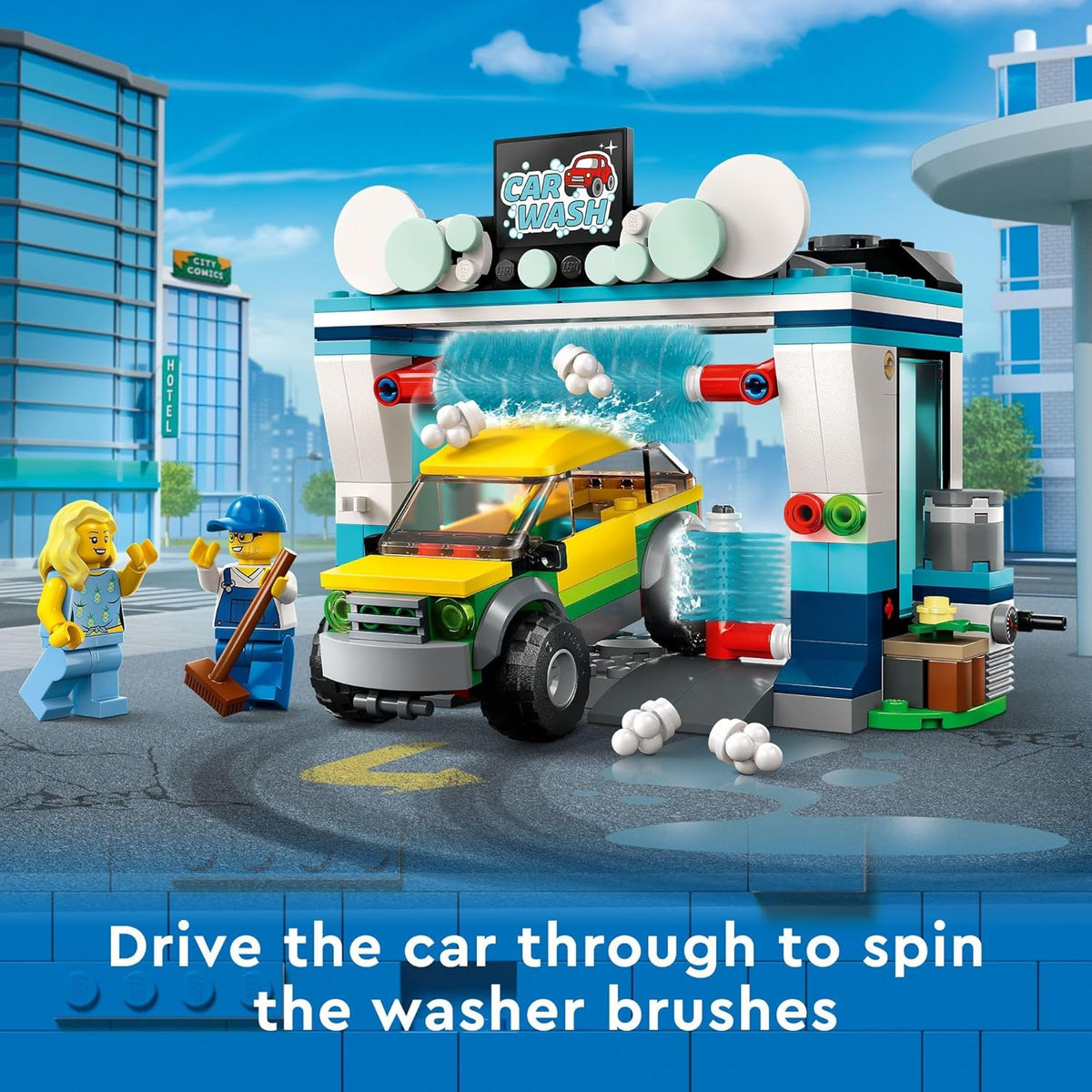 LEGO City Car Wash 60362 Building Toy Set, Fun Gift Idea for Kids Ages 6+