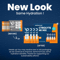 Venture Pal High Sodium Sugar Free Electrolytes Powder Packet - Hydration Packets with Vitamin, Sodium & Potassium | Zero Calories | Vegan, Keto & Paleo Friendly Electrolyte Drink Mix - 30 Sticks