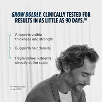 Nutrafol Men's Hair Serum, Clinically Tested to Support Visibly Thicker Hair and Scalp - 30mL