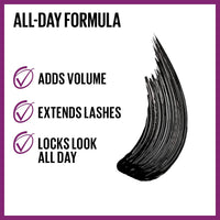Maybelline The Falsies Lash Lift Washable Mascara Volumizing,Blackest Black