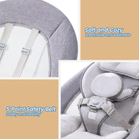 HARPPA Baby Swing Chair, Electric Baby Bouncer with Remote Control, Music