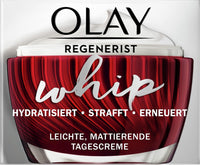 OLAY Regenerist Whip Day Cream, Moisturising Cream with Vitamin B3 and Peptides for Firmed and Protected Skin, 50 ml