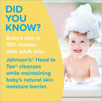 Johnson's Head-to-Toe Gentle Tear-Free Baby & Newborn Wash & Shampoo, 27.1 fl. Oz (Pack of 2)